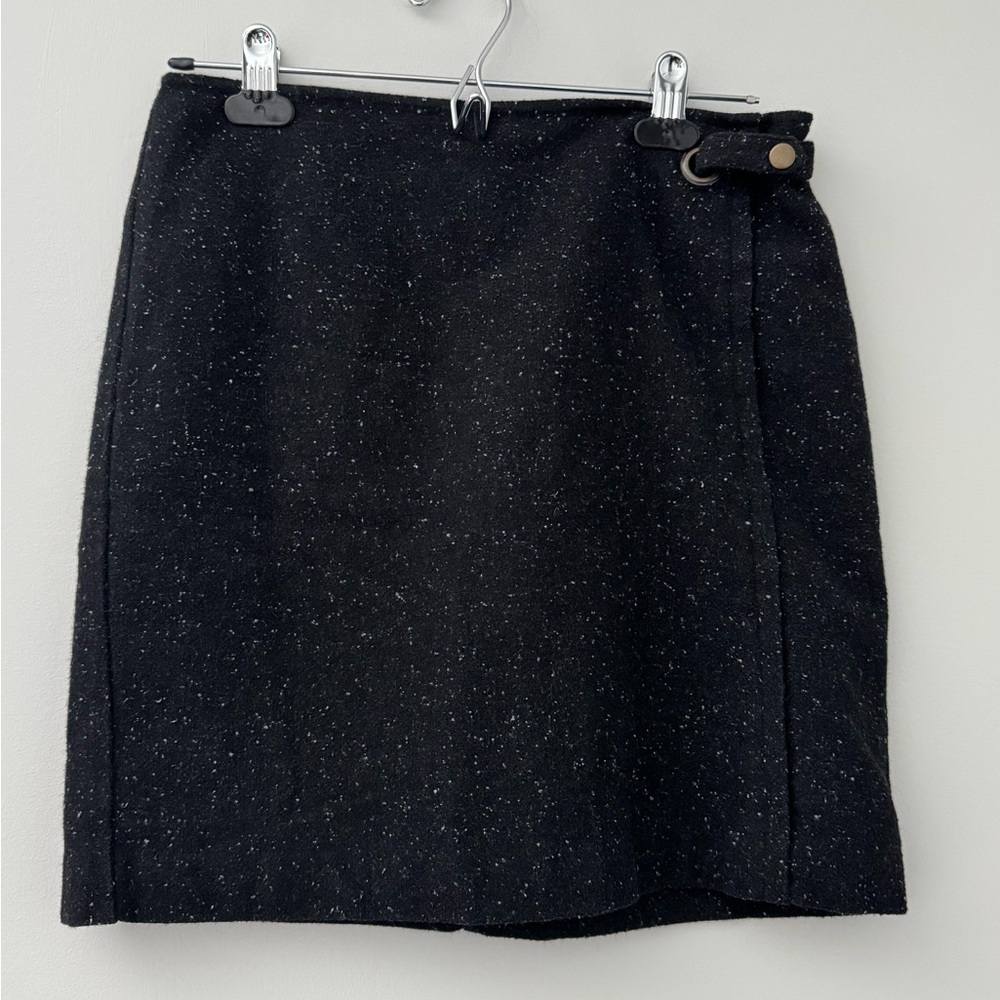 Banana Republic Black Tweed Mini Skirt
